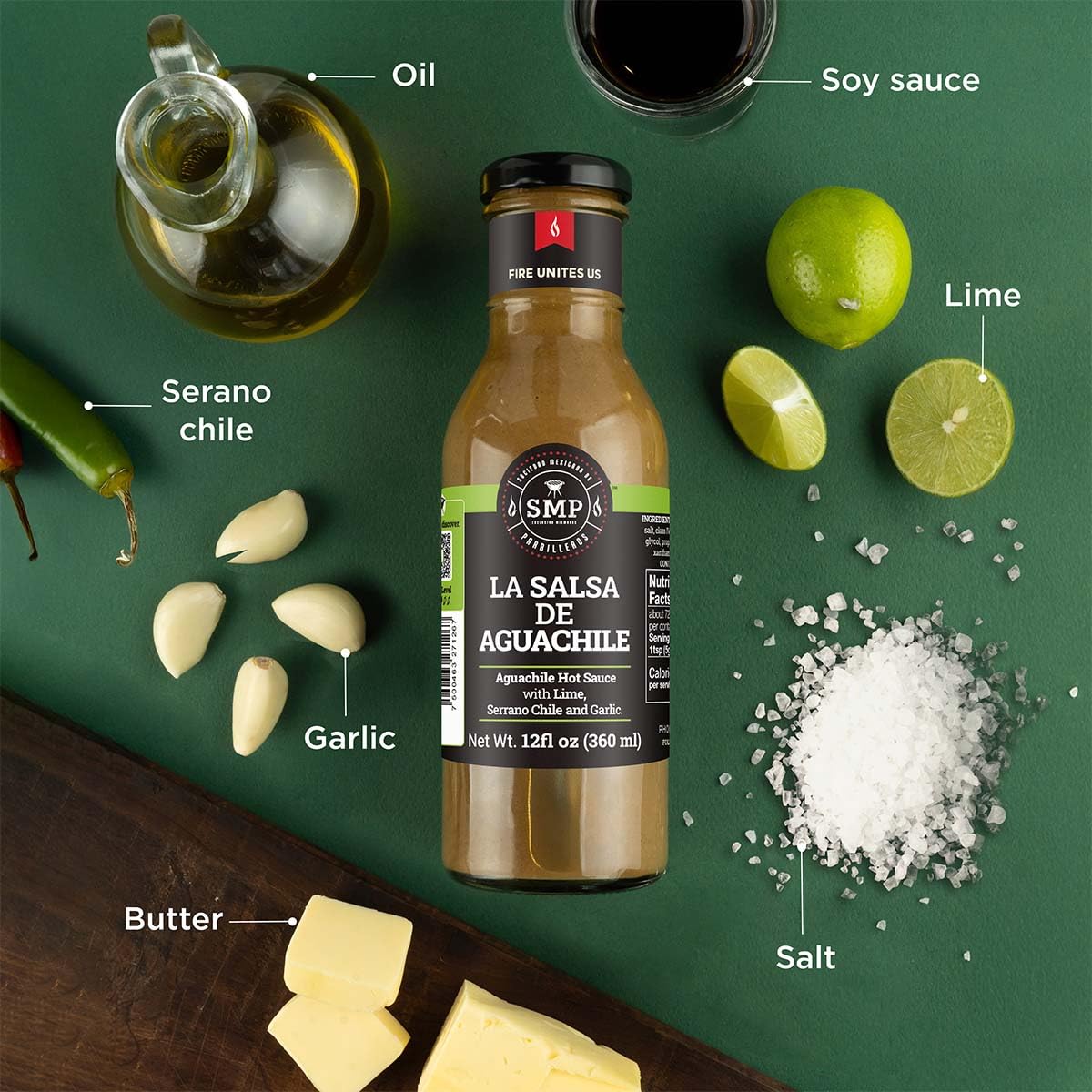Sociedad Mexicana de Parrilleros SMP Aguachile Sauce – Creamy & Tangy Seafood Sauce – 12 oz
