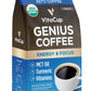 VitaCup Organic Keto Coffee, Medium Dark Roast, 10 oz, 100% Arabica, with MCT Oil, Turmeric, B Vitamins, USDA Organic