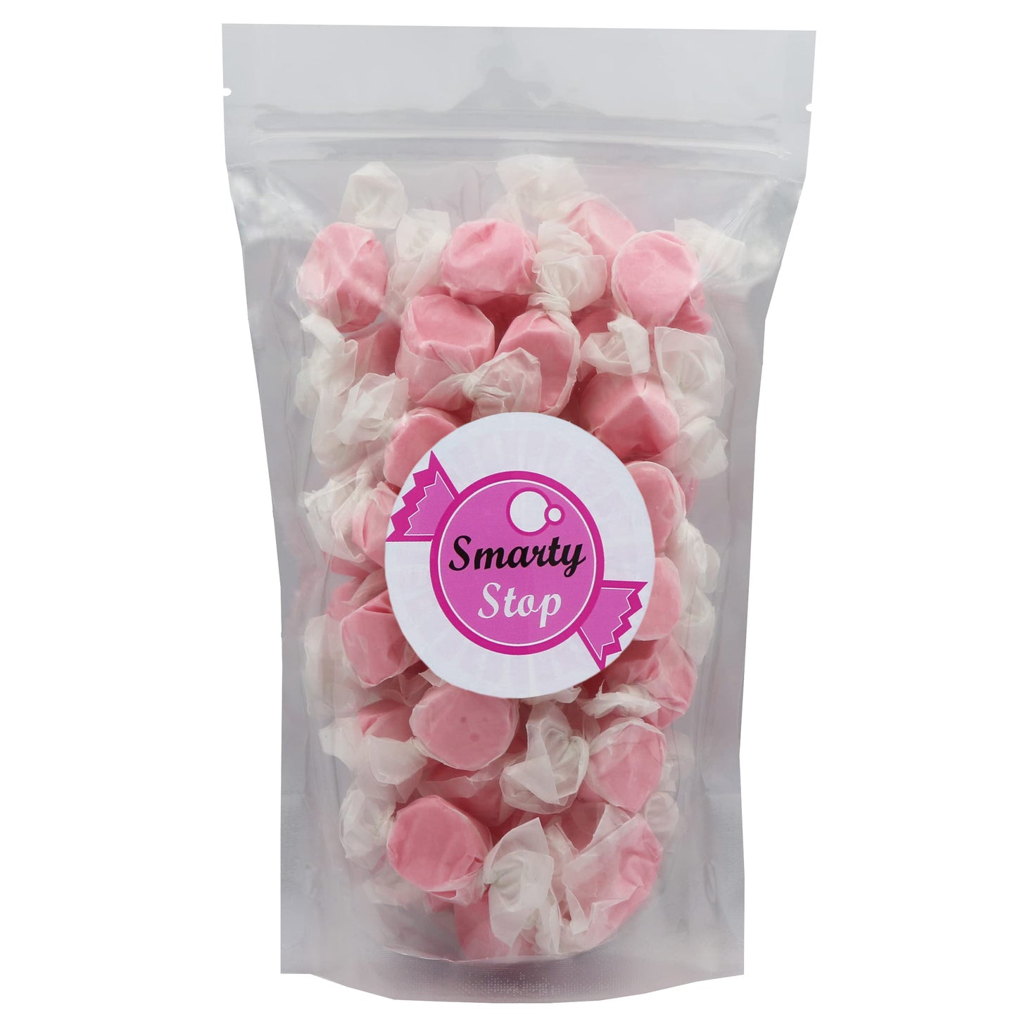 Gourmet Soft And Chewy Salt Water Taffy Candy - Individually Wrapped - Bulk Bag (Strawberry, 1 Pound (Pack Of 1))