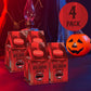 Blood Juice Halloween Jelly Beans - 4 Pack Red Bottle Cartons Filled With Red Jelly Bean Candy - Spooky Prank Novelty Gift For Party, Haunted Houses, Vampire & Horror Favors