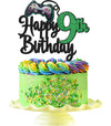 Video Game Happy 9Th Birthday Cake Topper - Video Game Boy'S 9Th Birthday Party Cake Supplies - Game On Level Up Winner Party De