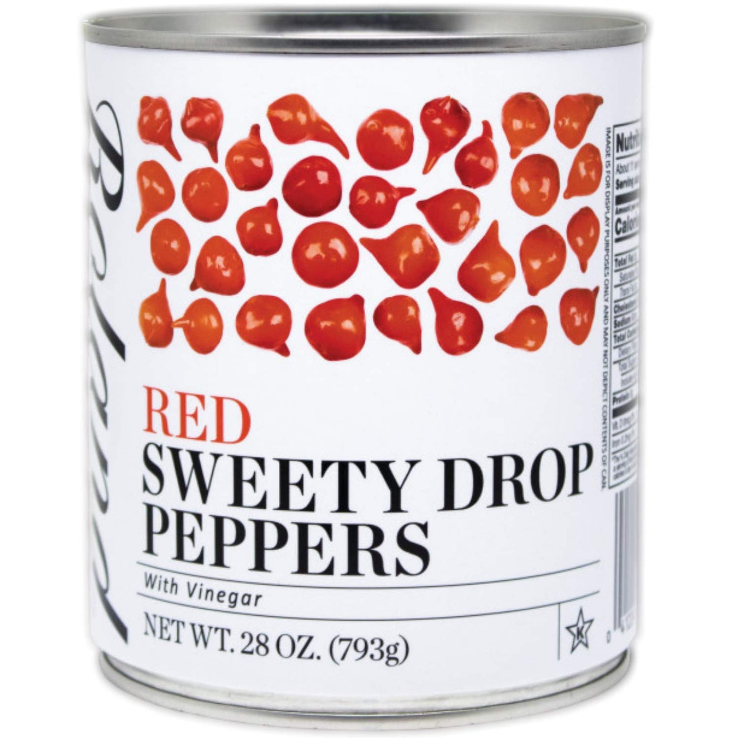 Roland Foods Red Sweety Drop Peppers Specialty Imported Food 28-Ounce can