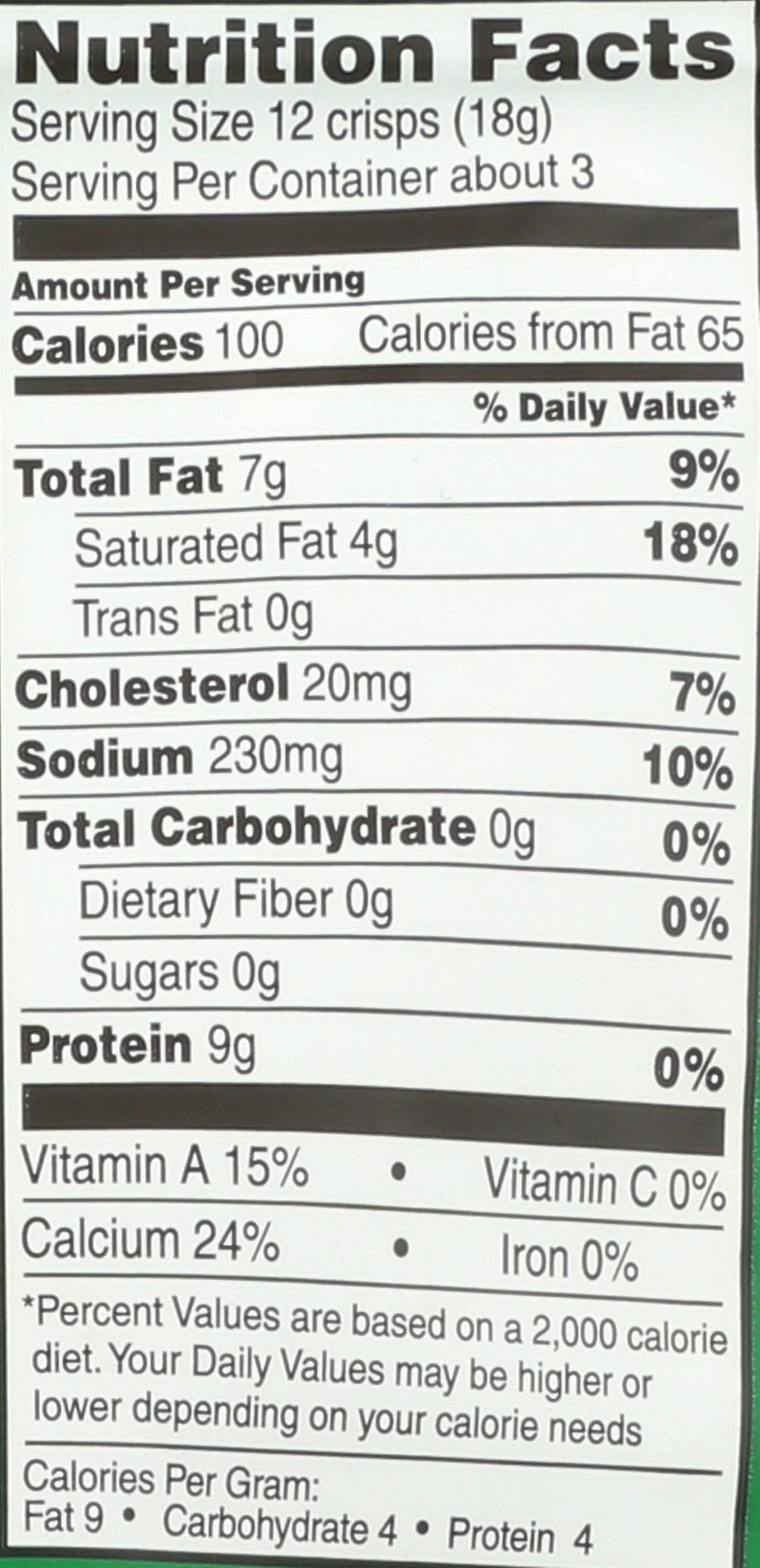 Parmcrisps Jalapeno Cheese Crisps, 1.75 Ounce Bag, Gluten-Free, Low-Carb Snack