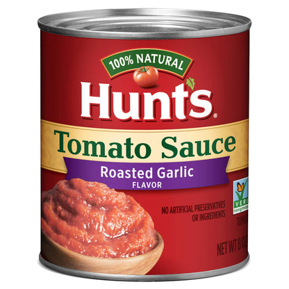 Hunts Tomato Sauce with Roasted Garlic, Keto Friendly, 8 oz