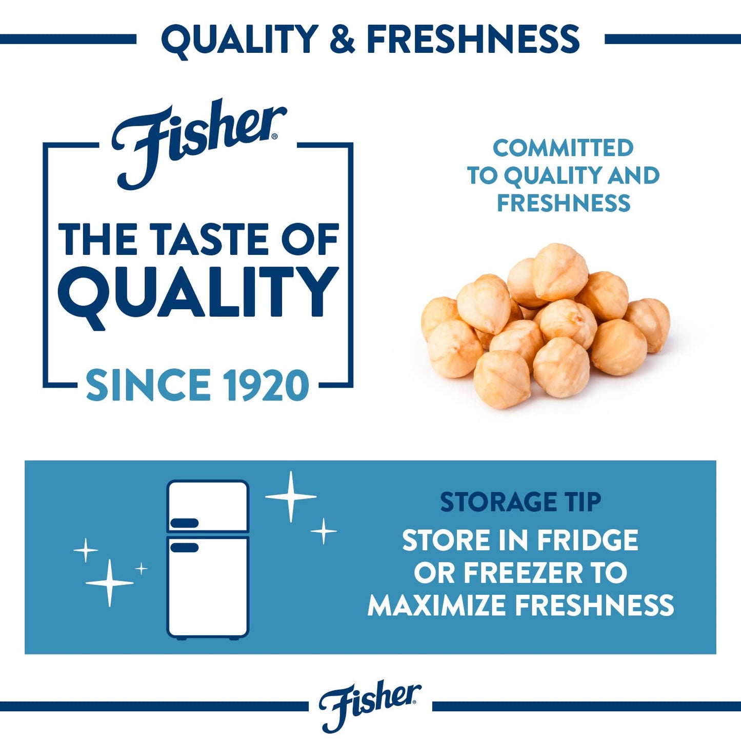 Fisher Chopped Hazelnuts, 4.52 oz Raw Shelled Unsalted Nuts for Cooking, Baking, or Snacking, Resealable Bag, Naturally Gluten F