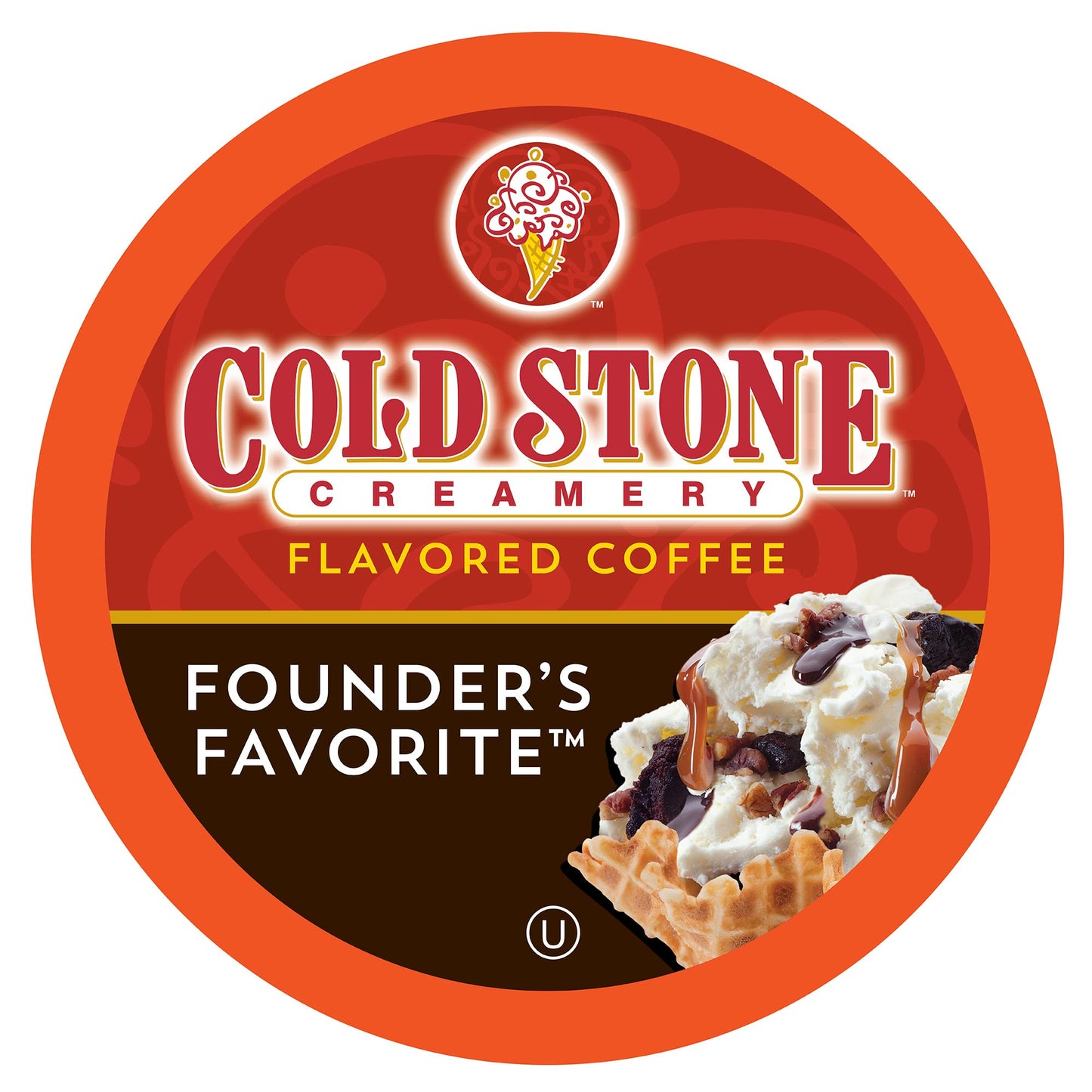 Cold Stone Creamery Beverages Coffee Pods, Founders Favorite, 40 Count, Compatible with K Cup Brewers
