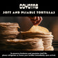 Coyotas Organic Cassava Tortillas - Grain-Free, Gluten-Free, Vegan, Paleo - 12 Small 4 Inch Tortillas (3 Packs)