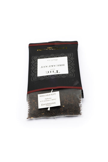 Dammann Freres Breakfast Tea Bags, Premium Black Tea, Individually Wrapped, 24 Count, Cristal Tea Bags