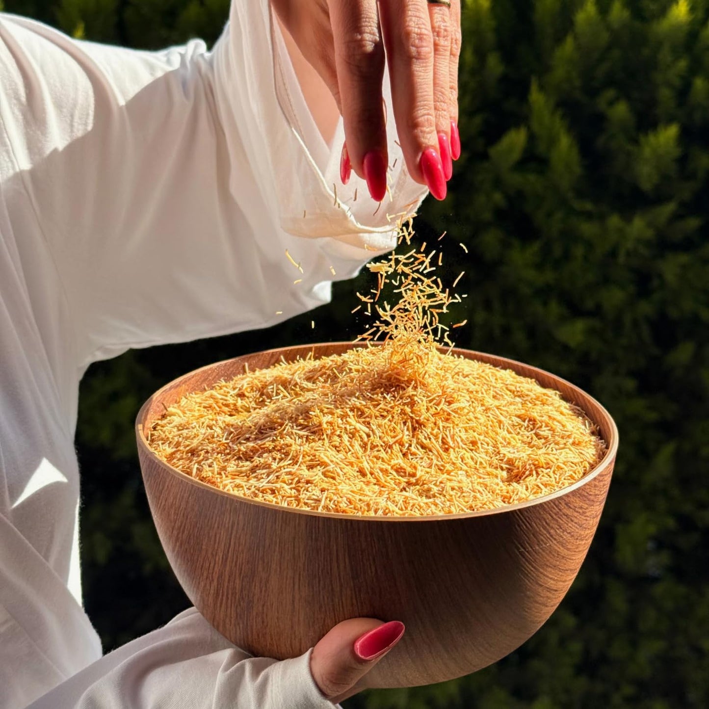 Jatisse Roasted Kataifi Shredded Fillo Dough - Vegan, Pre-Toasted, 5kg (11 lbs) - Ideal for Middle Eastern Desserts