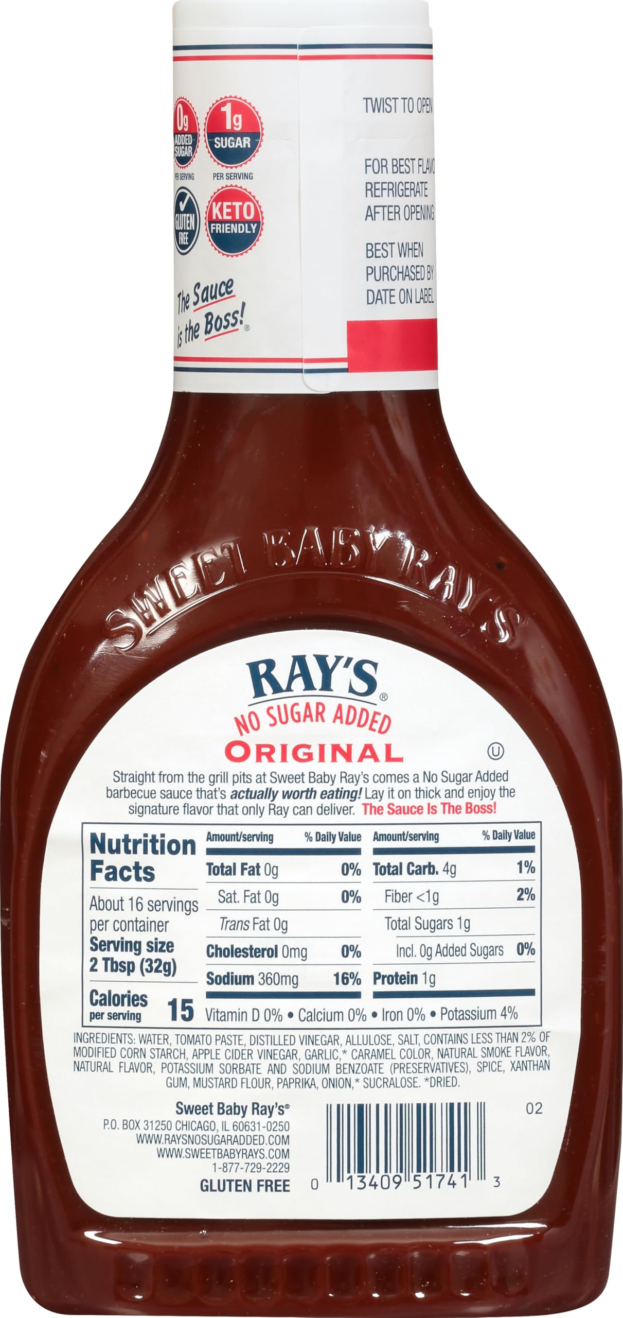 Sweet Baby Rays Gourmet Barbecue Sauce Variety Pack, 1 No Sugar Added Sweet & Smoky, 1 No Sugar Added Original, 1 No Sugar Added