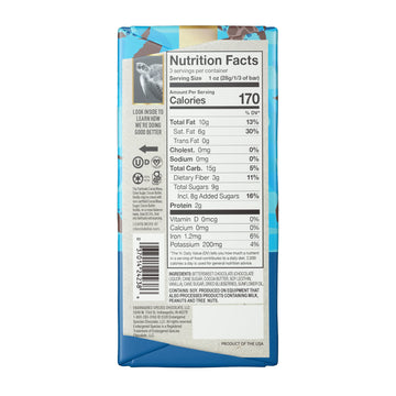Endangered Species Dark Chocolate Bar with Blueberries 72% Cocoa 3 Ounce