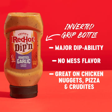 Frank'S Redhot Dip'N Roasted Garlic Sauce, 12 Fl Oz (Pack Of 6)