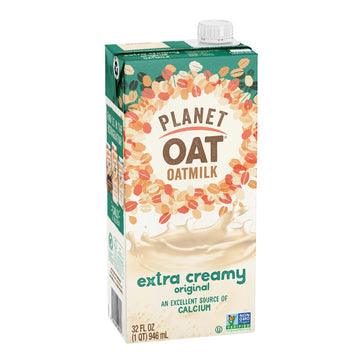 Planet Oat Oatmilk, Extra Creamy, 32 Fl. Oz (Pack of 6)