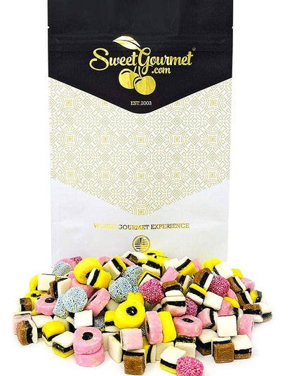 Gustafs english mini licorice allsorts, 1.5 lb