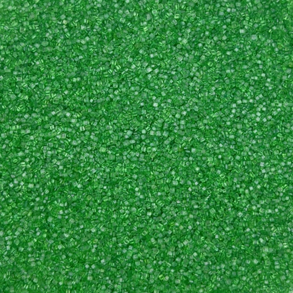 Senchanting Christmas Green Sanding Sugar Sprinkles, Edible Crystal Christmas Green Sanding Candy Sugar for Cake Decorating Wedd