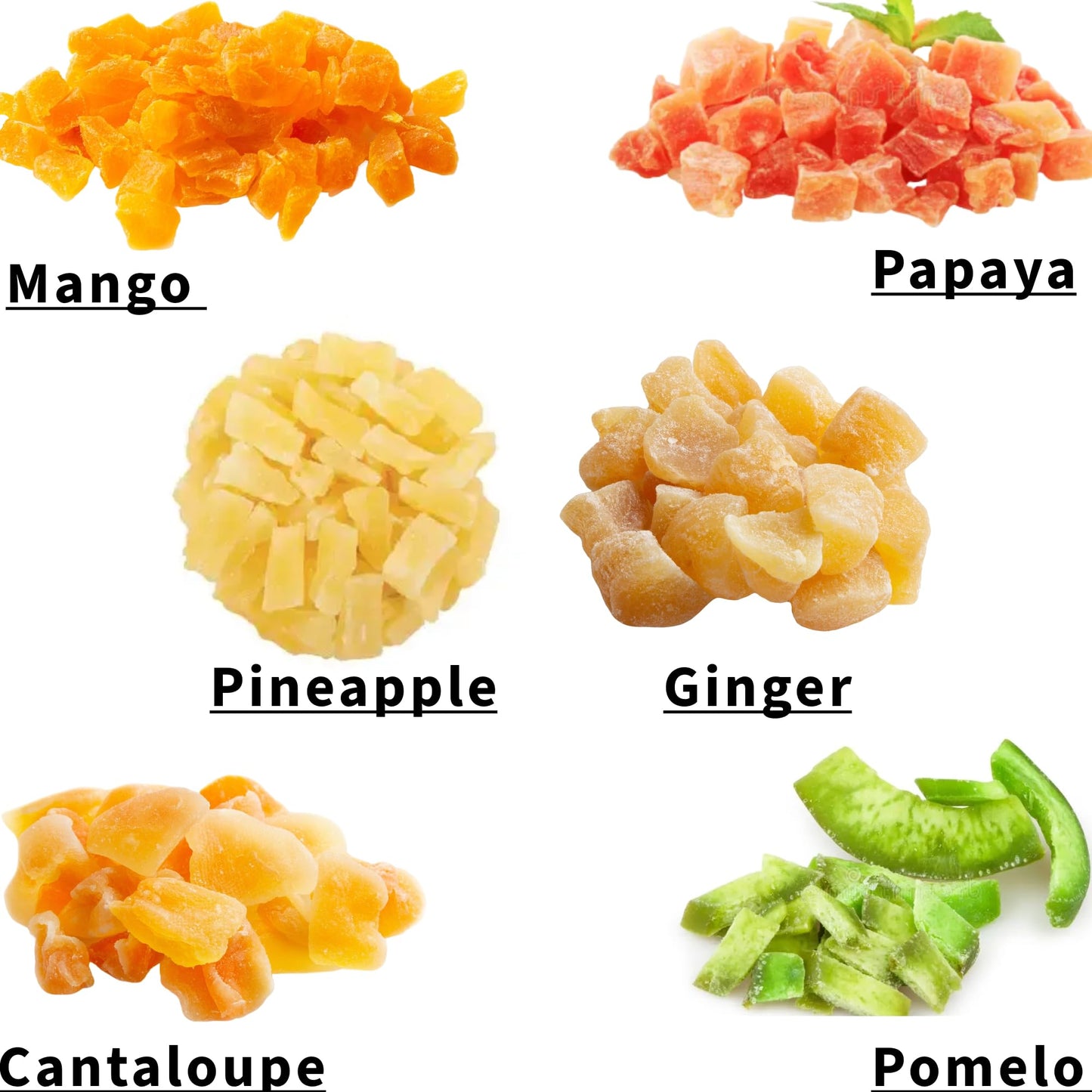 Anna and Sarah 2 Lbs Tropical Dried 6 Fruit Mix In Resealable Bag, 32 Oz