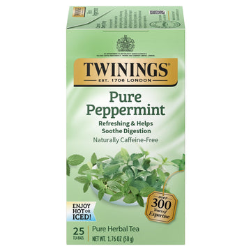 Twinings Pure Peppermint Tea, 25 Count