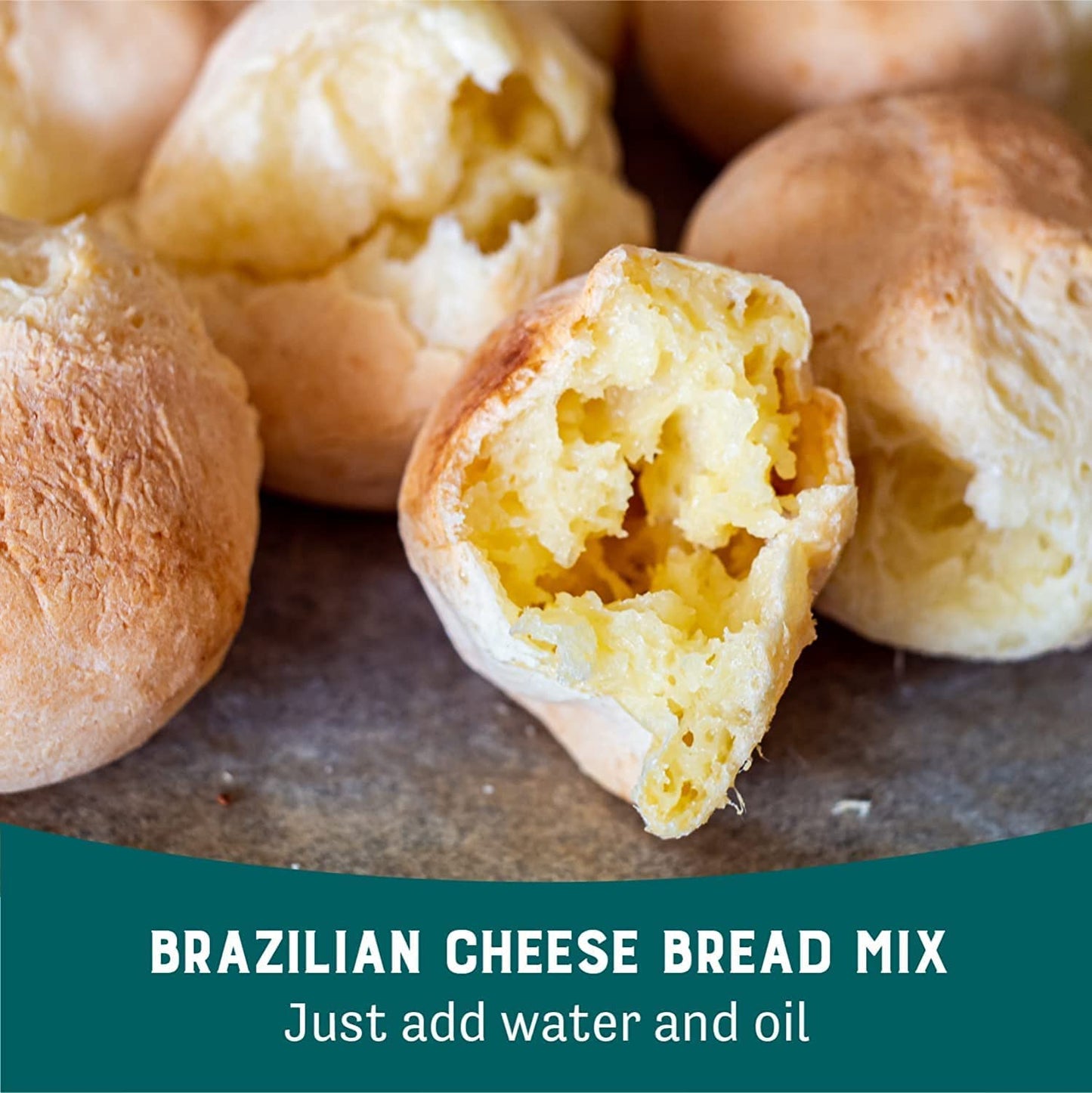 Judee'S Brazilian Cheese Bread Mix 2.5 Lb - Non-Gmo And Just Add Water- Great For Preparing In Advance And Making Fresh - Gluten