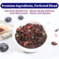 Fullchea - Blueberry Tea Bags, 50 Teabags - Premium Blueberry Blend Herbal Tea - Harmonious Mix Of Blueberries, Hibiscus, Raisin