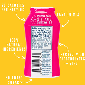 Clear Theory Water Flavoring Drops With Electrolytes, Water Enhancer Liquid Flavored Water Drink Mix, Hydration For Kids, Vegan,