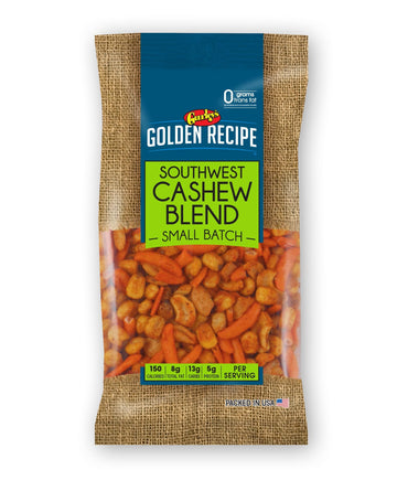 Gurley's Golden Recipe Southwest Cashew Mix, Bold Flavors, Nutty Crunch 4.75 oz Bag