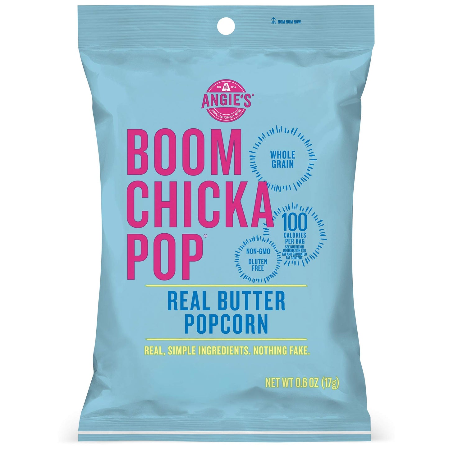 BOOMCHICKAPOP Real Butter Popcorn, 4.4 oz Pack of 12, 20818780015039