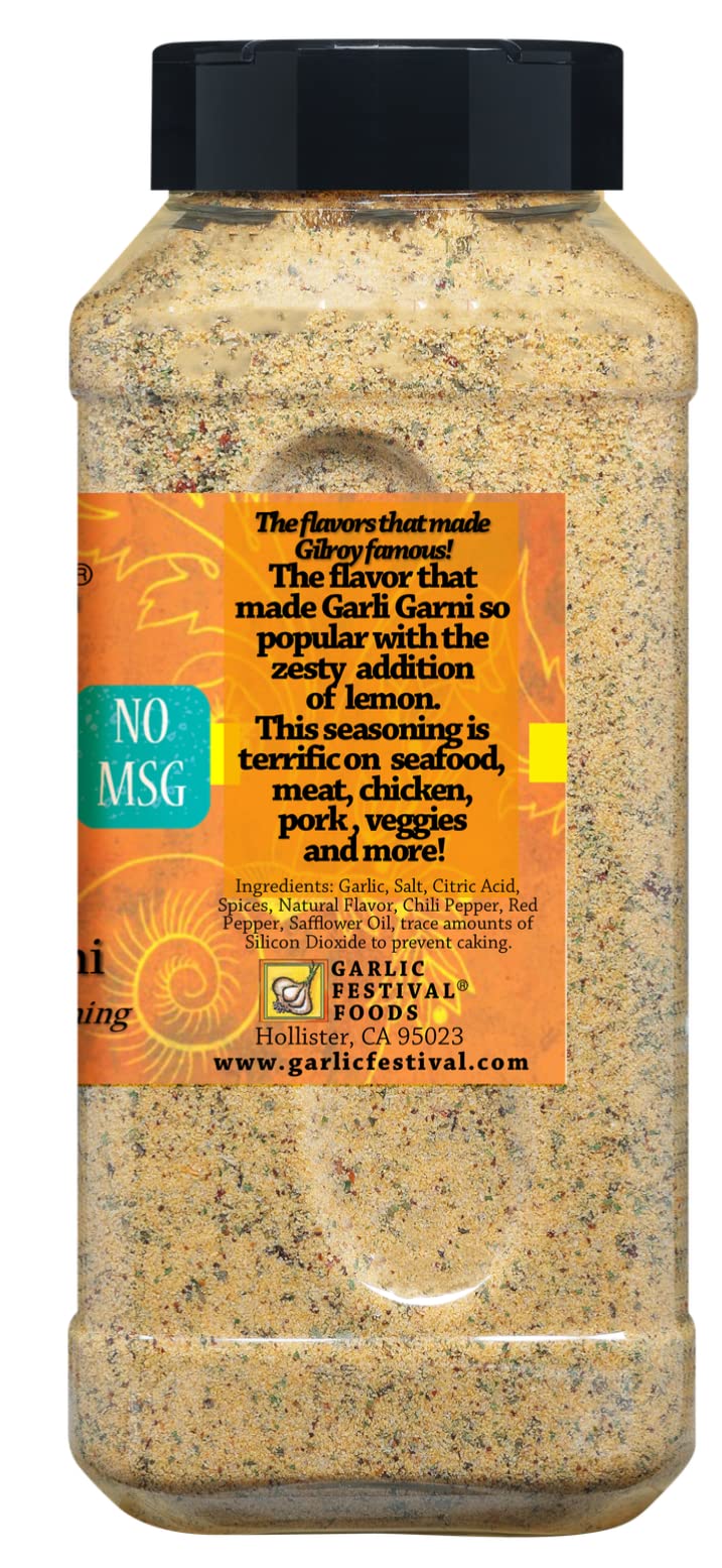 Garlic Festival Foods Lemon Garli Garni Zesty Garlic Seasoning Grande 24 Oz.