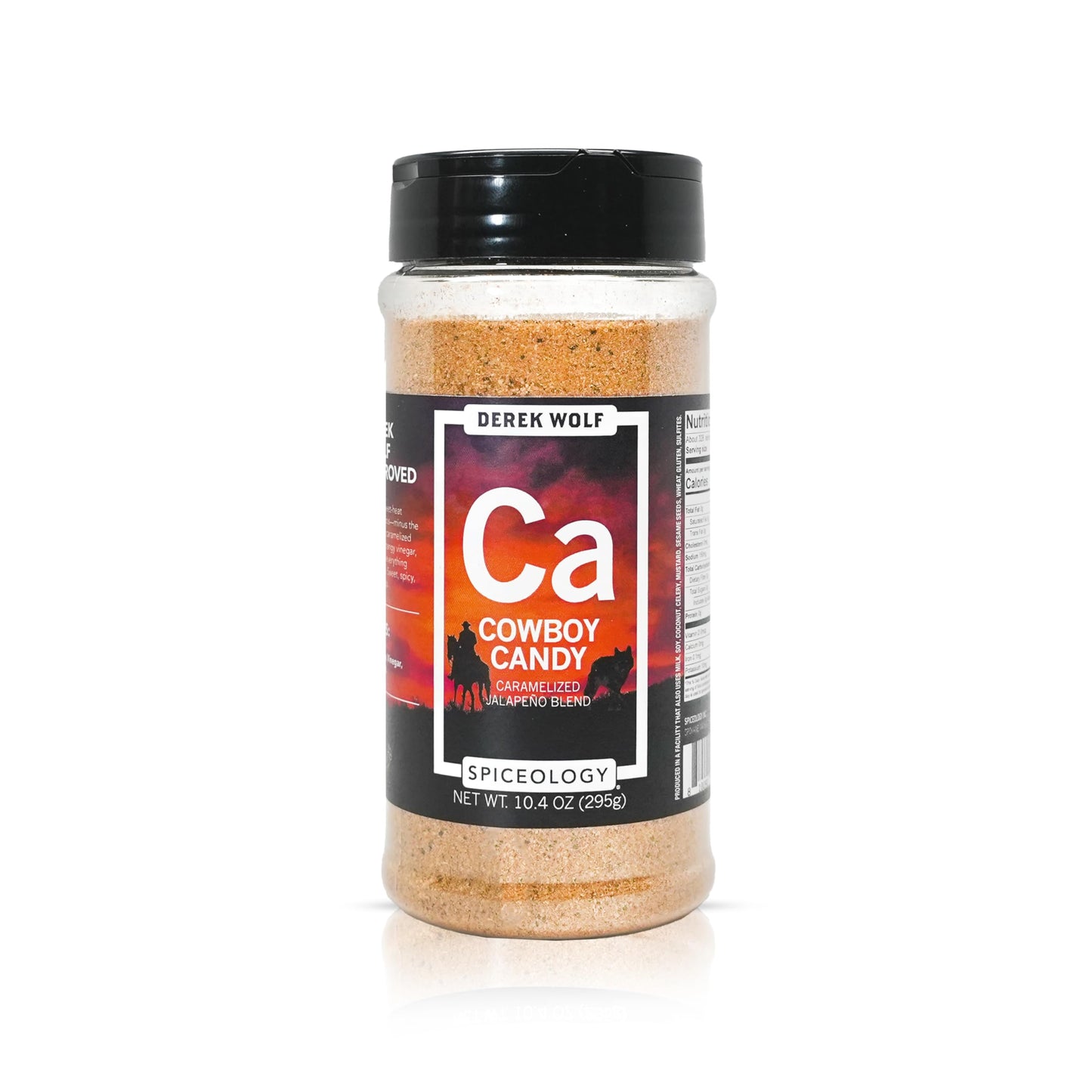 Spiceology - Derek Wolf Cowboy Candy Seasoning - Sweet & Spicy Jalapeo Spice Blend - Gourmet Rub for Grilling  smoky aroma  BBQ  Meat & Veggies - Freshly Ground - 10.4 oz