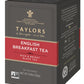 Taylors of Harrogate English Breakfast Tea Bags - 50 Count, Model 336A