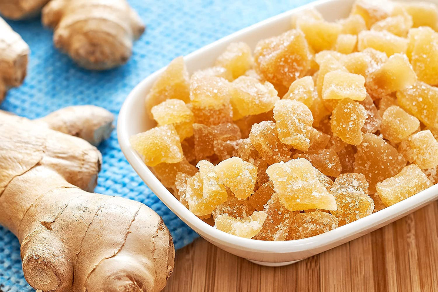 Anna And Sarah Unsulphured Crystallized Ginger Chunks In Resealable Bag, 2 Lbs Pack Of 2 - Total 4 Lbs