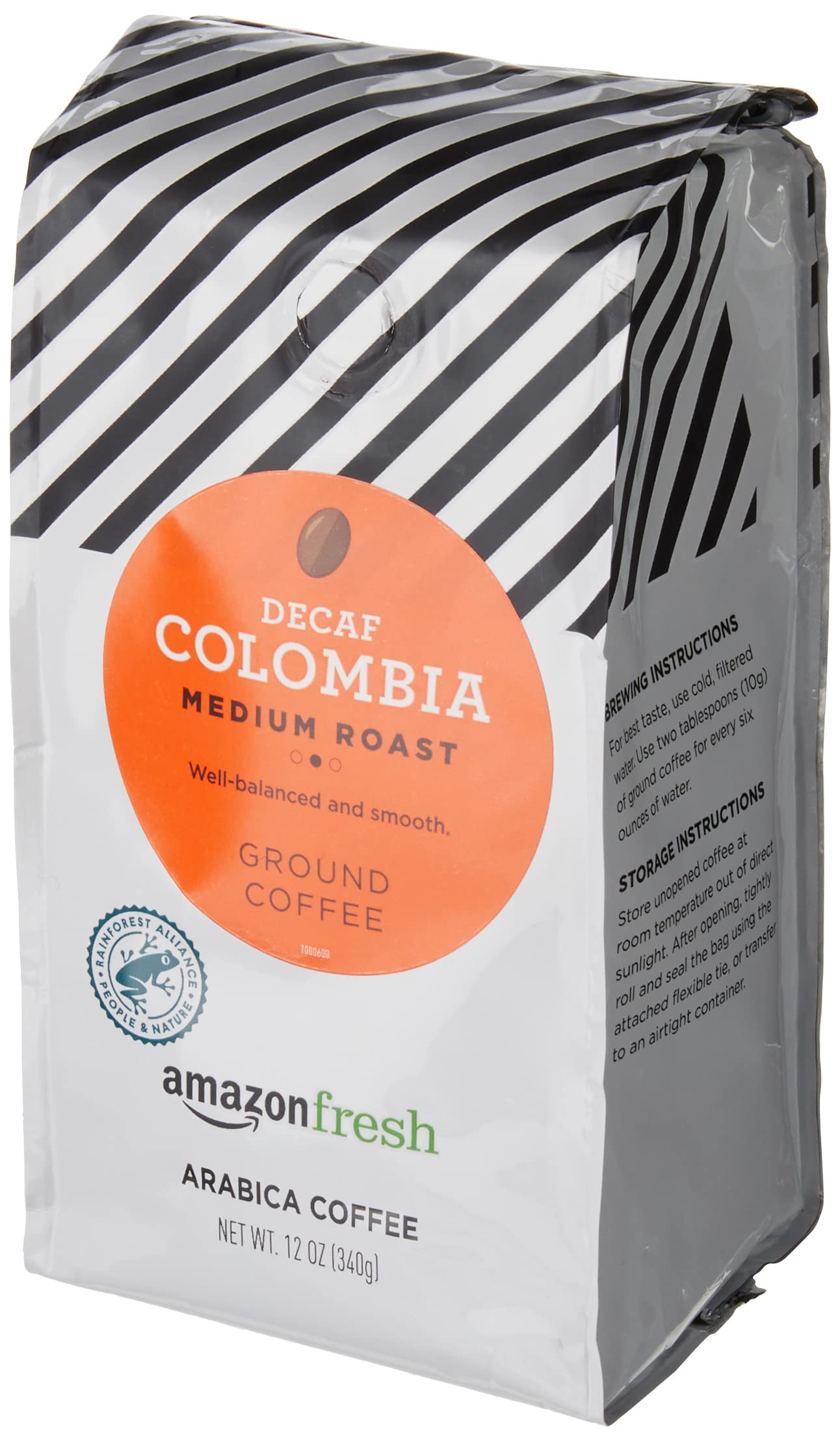 large online retailer Fresh Decaf Colombia Ground Coffee, Medium Roast, 12 Ounce, Pack of 1