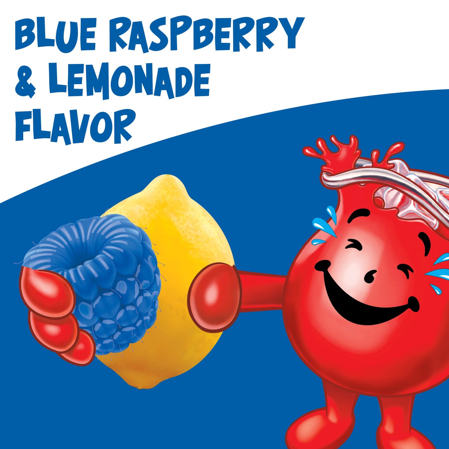 Kool-Aid Powdered Drink Mix, Caffeine Free, Blue Raspberry Lemonade, 20 oz Canisters, Pack of 12