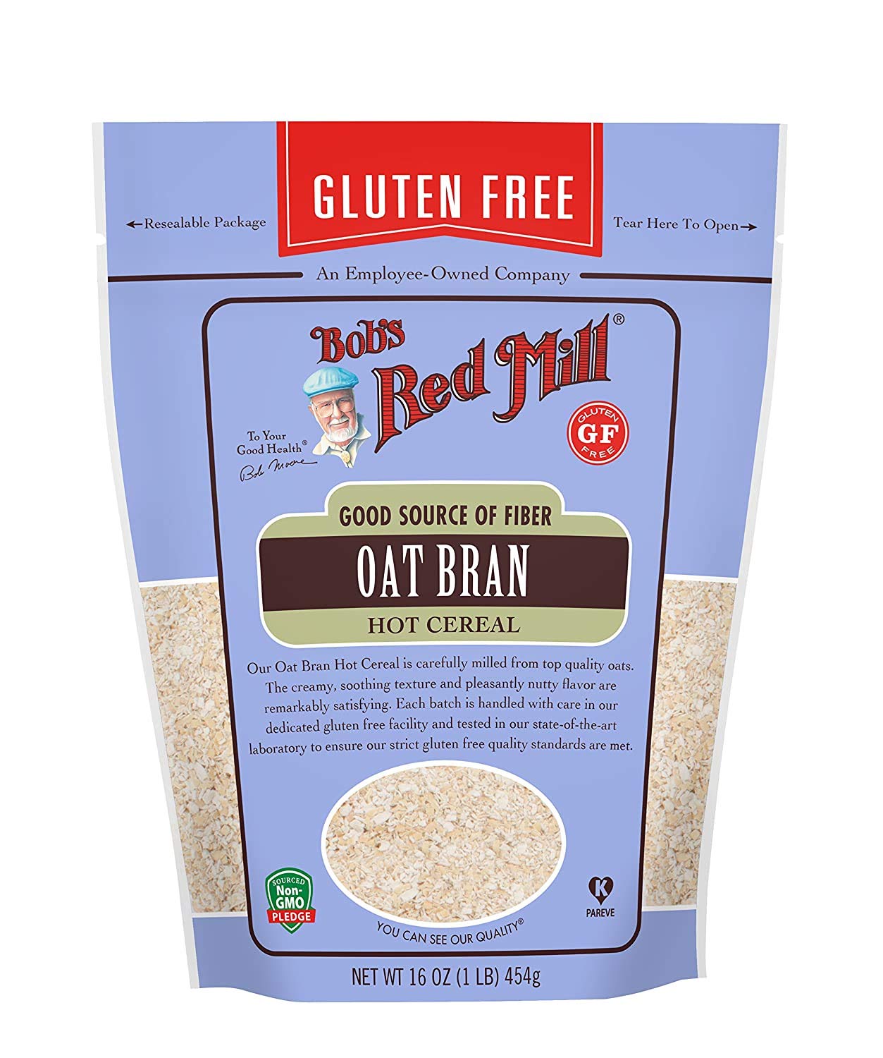 Bob s Red Mill Gluten Free Oat Bran, 16 oz (Resealable) (Pack of 2)