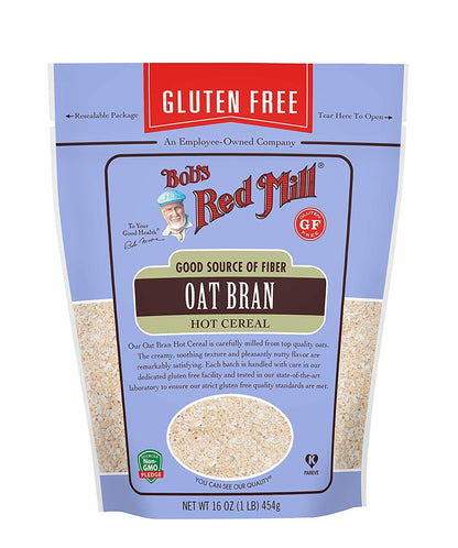Bob s Red Mill Gluten Free Oat Bran, 16 oz (Resealable) (Pack of 2)