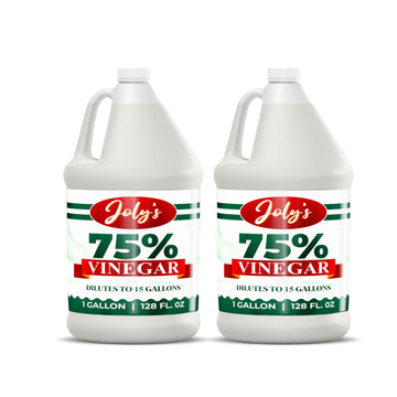 Jolys 75% Vinegar Extra Strong, All Natural Multipurpose Cleaner, 1 Gallon (Pack of 2)