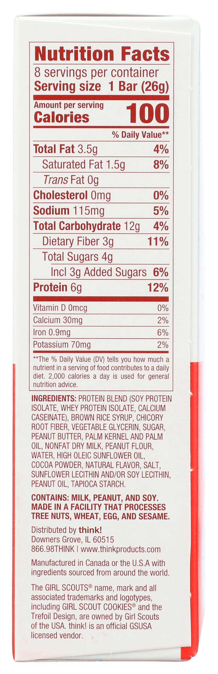 BAR MINIS GRLSCT CHOC PB