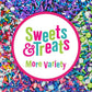 Sweets &   Boutique Red White Black Sprinkles for Cake Decorating 4 Ounce Pirate Party