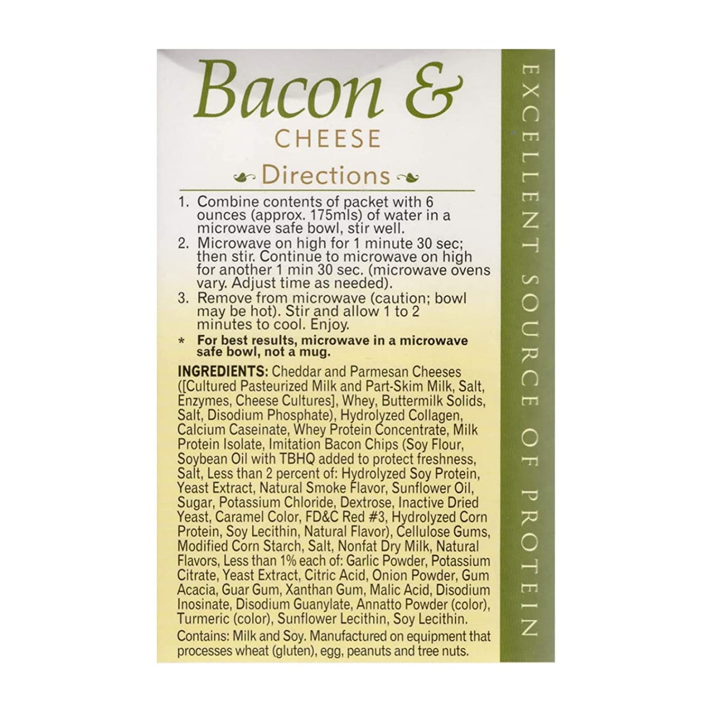 Fitwise - High Protein Soup, 15G Protein, Low Calorie, Low Fat, Low Carb, Ideal Protein Compatible, 7 Servings Per Box (Bacon &