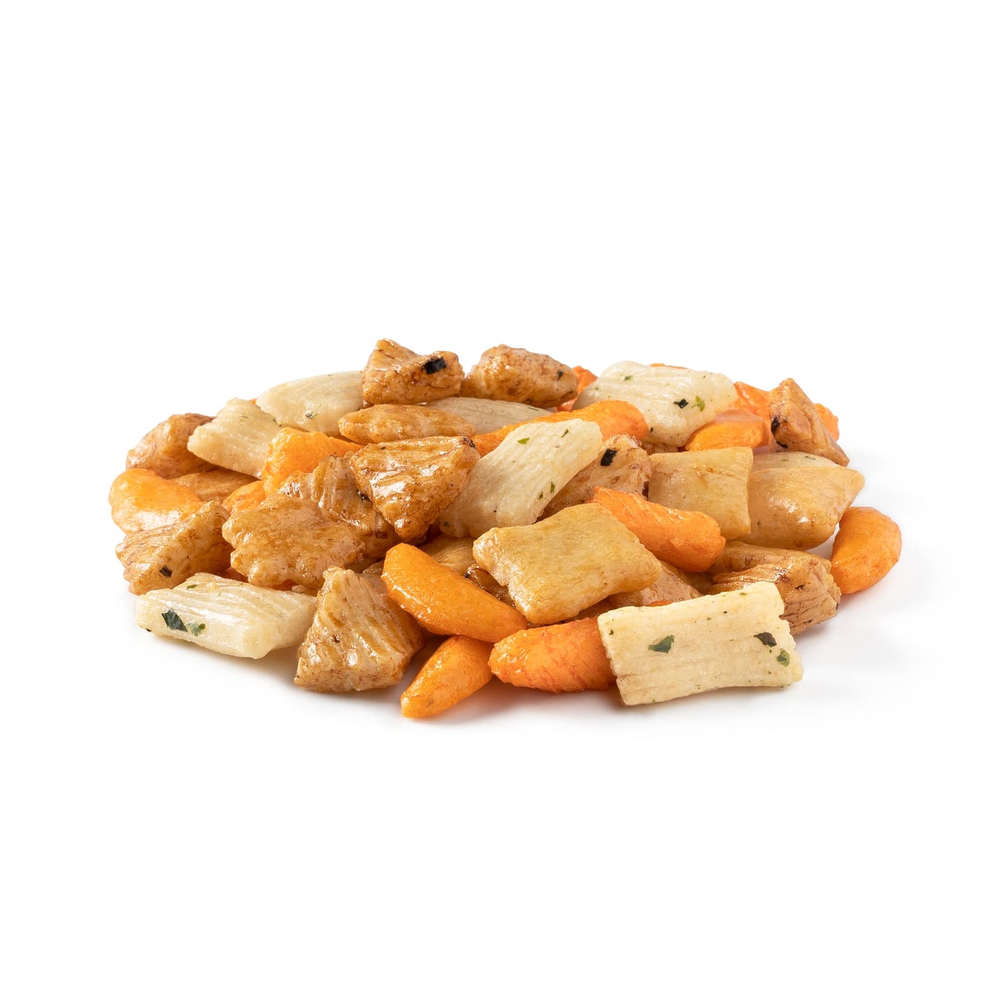 NUTS U.S. Oriental Rice Crackers - Crunchy & Spicy, Non-GMO, 4 lbs, Resealable Bag