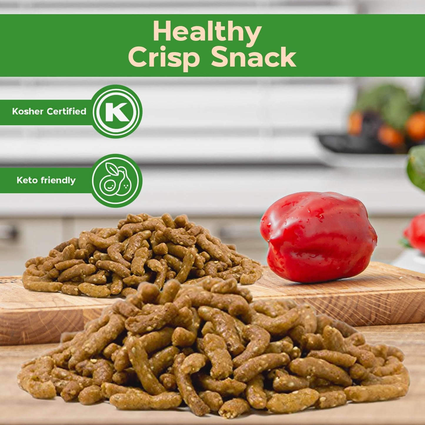 Sincerely Nuts Honey Sesame Sticks Snacks, 5lb - Kosher Certified - Crunchy Toasted Honey Sesame Seed Crackers for Trail Mix & S