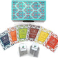 Octavius Assorted Tea Gift Set | 6 Assorted Black & Green Teas | 30 Teabags | Wooden Tea Sampler Pack W/Ornate Floral Design | Pack Of 2