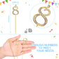 Hotop Numbers 0-9 Cake Topper Diamond Gems Birthday Cake Toppers Bling Rhinestone Cake Topper Birthday Party Decoration For Wedd