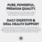 Greco Gum - Mastic Gum Droplets - Small Pieces Hard Chewing Gum for Jawline Training, Digestive Support, Bloating Relief - Piney