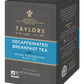 Taylors Of Harrogate Decaffeinated Breakfast, 50 Teabags (Pack Of 6)