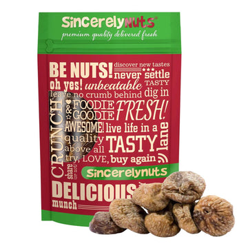 Sincerely Nuts Organic Dried Turkish Figs (1 LB)-Vegan, Kosher, and Gluten-Free Food-Nutritious and Delicious On-the-Go Snack-Lo
