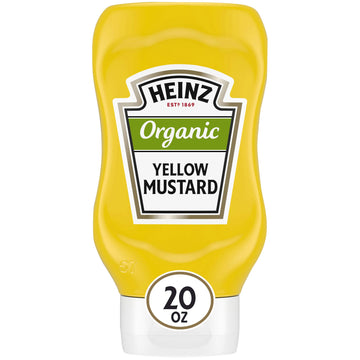Heinz Organic Yellow Mustard (20 oz Bottle)