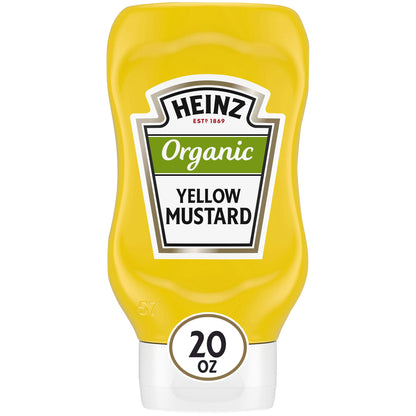 Heinz Organic Yellow Mustard (20 oz Bottle)