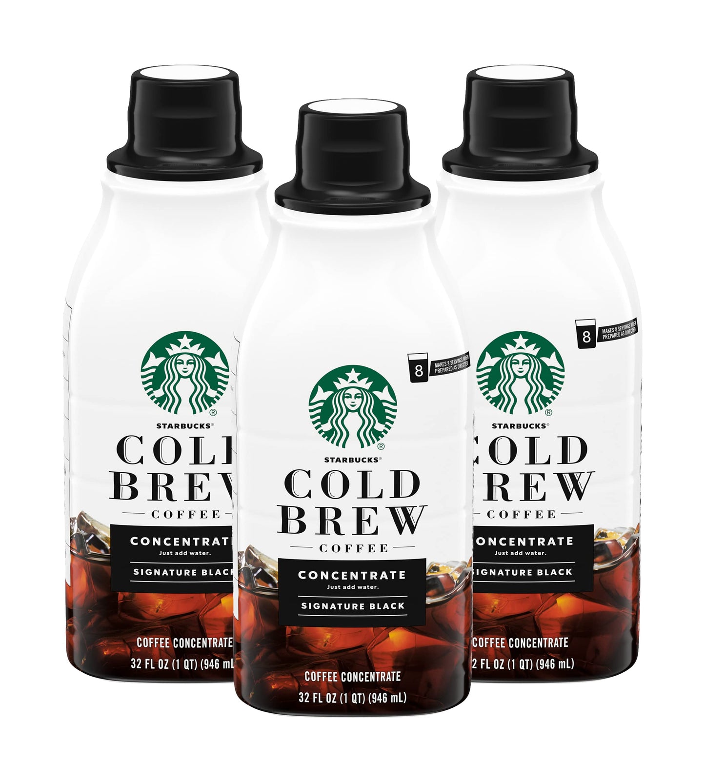Starbucks Cold Brew Coffee Concentrate (Signature Black), 32.0 Fl Oz, 3