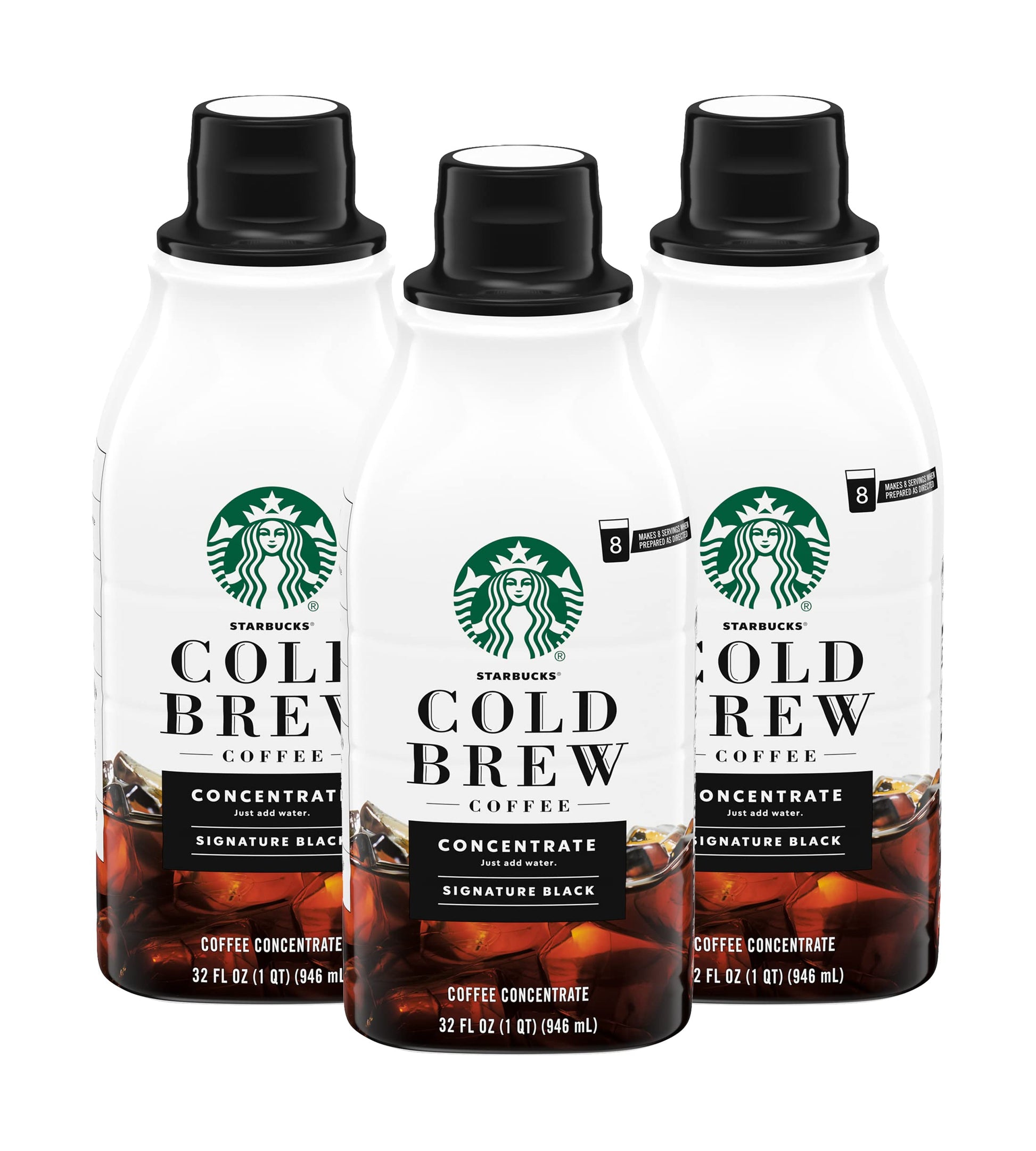 Starbucks Cold Brew Coffee Concentrate (Signature Black), 32.0 Fl Oz, 3