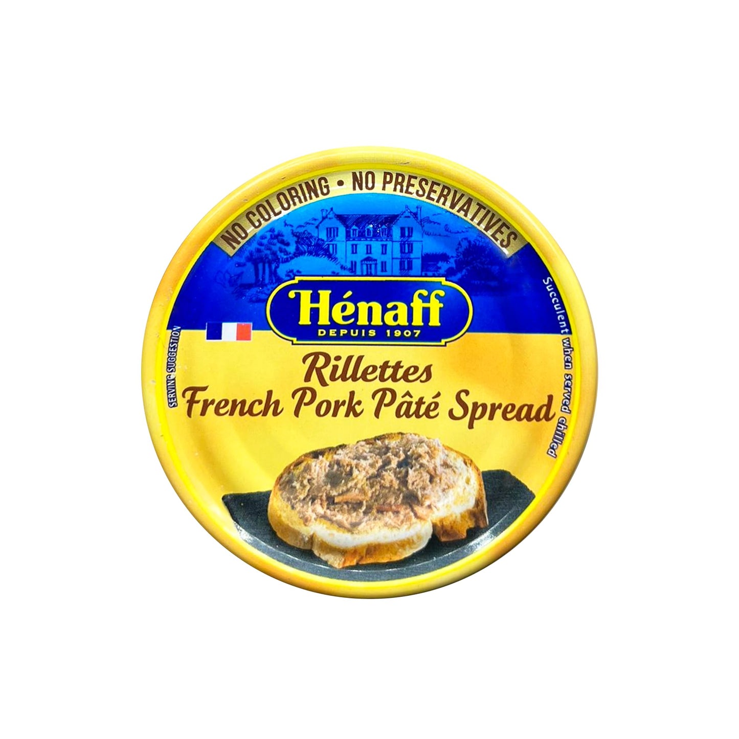 Hénaff Pork Pâté Spread - French Imported Rillettes - 2 Packs - Model QO-PTMH-1UL4